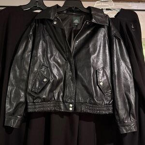 Wild Fable faux leather bomber jacket